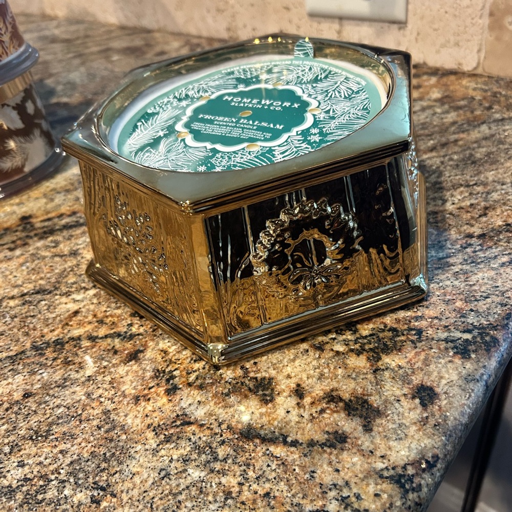 HomeWorx by Slatkin & Co. Gold Candle Holder - Picture 3 of 3